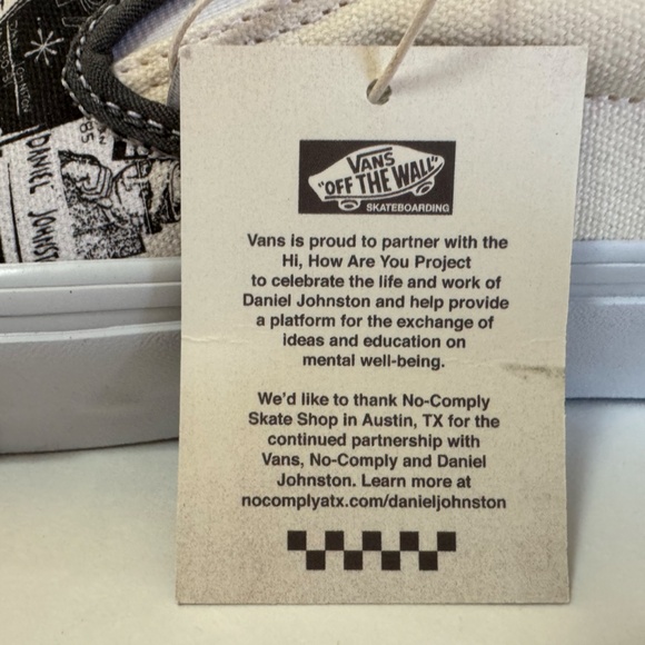 Vans Daniel Johnston Raven Skate Slip-On Men's 9.5 Limited Edition - Picture 8 of 10